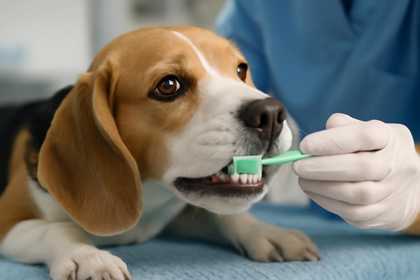 jaarlijkse professionele honden tandenreinigingen