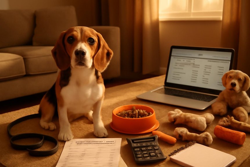 kostenoverzicht van het bezit van een beagle