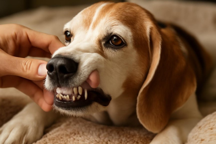 Senior hond gebitsgezondheid