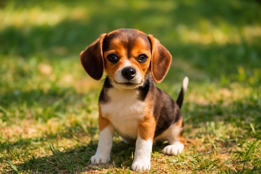 kleine beagles vriendelijk nieuwsgierig vaardig