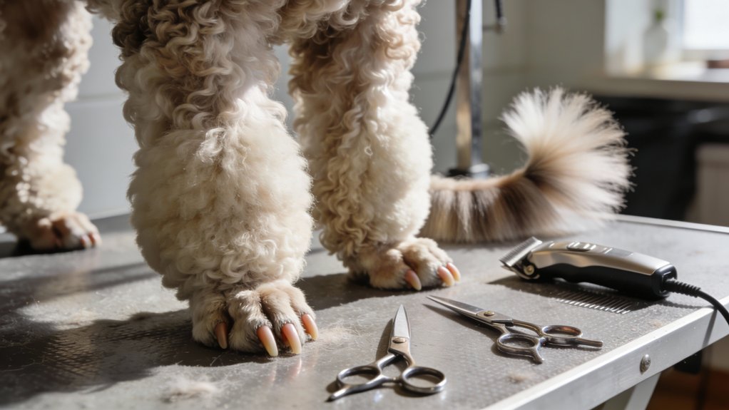 poot trimmen staart vormgeven nagels