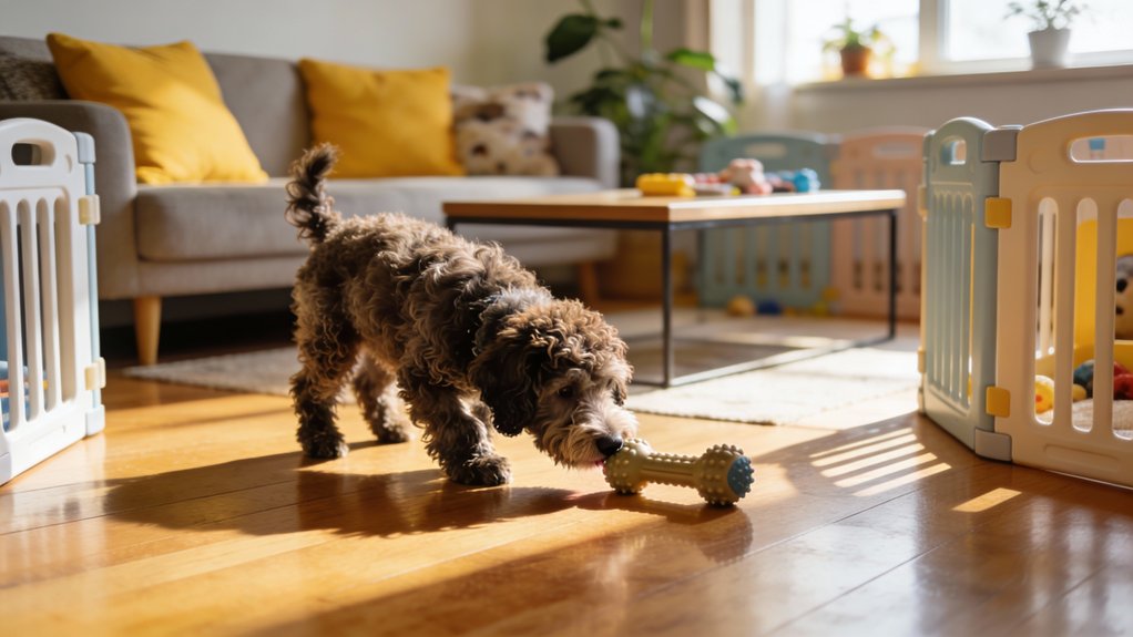 prep veilige lagotto ruimte puppy proef geleidelijk wennen