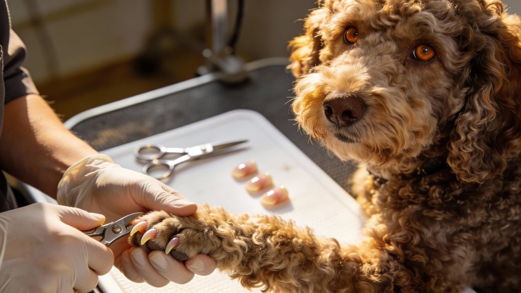aanbevolen knipfrequentie voor nagels van een Lagotto en signalen